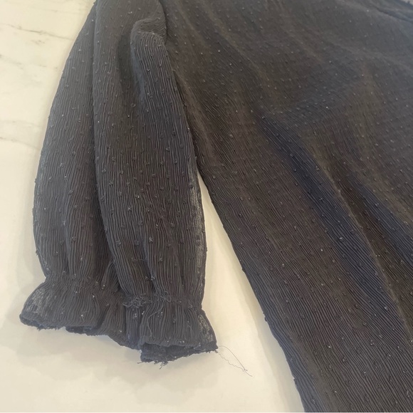 Adrianna Papell black textured blouse - Picture 11 of 16